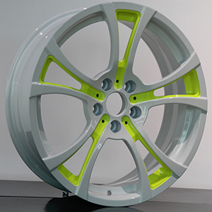 white and green rims white and green rims