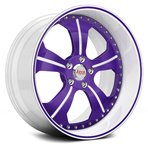 white and purple rims