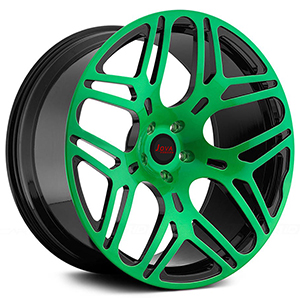 black and green rims black and green rims