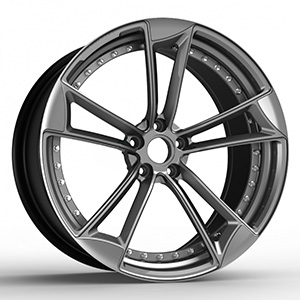 black and silver rims