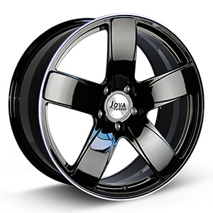 5 spoke black rims