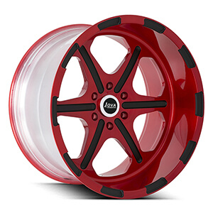 deep dish truck rims red