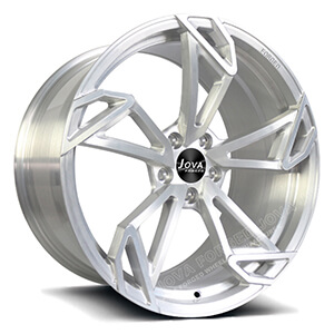 brushed aluminum wheels