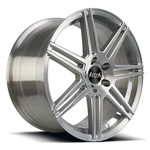 brushed aluminum wheels