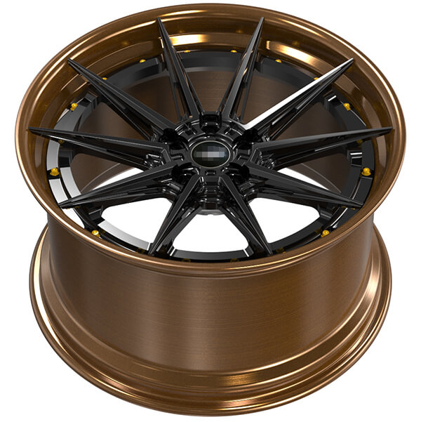 bronze and black rims