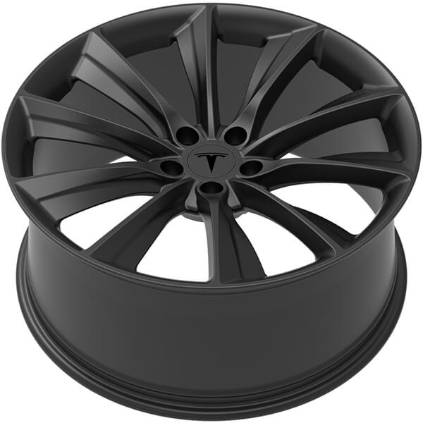 tesla model x black rims