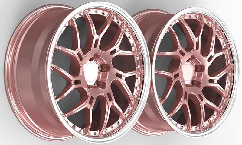 rose gold wheels