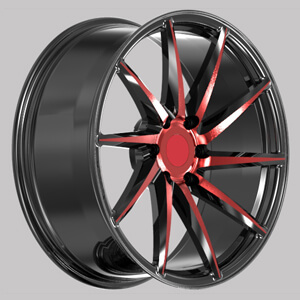 black and red rims black and red rims