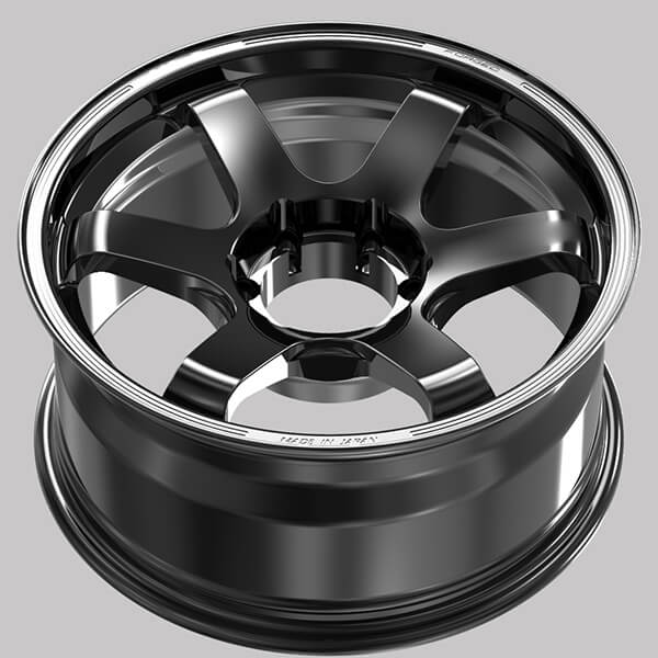 6 spoke black rims