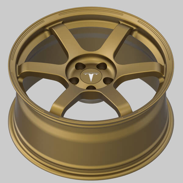 brass colored wheels