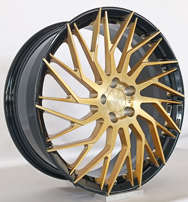 brushed gold wheels