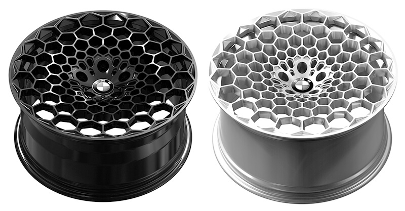 black honeycomb rims