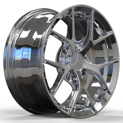 mercedes chrome wheels