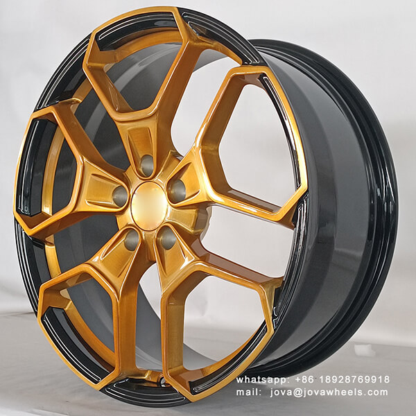 black and bronze wheels