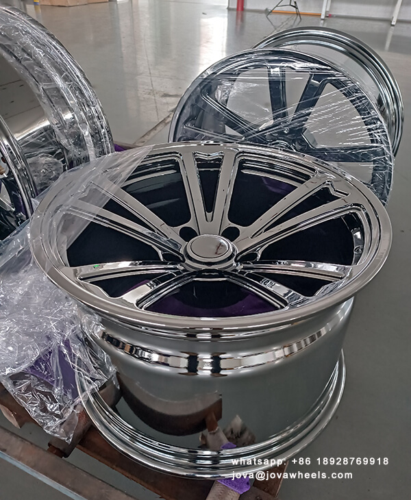 black chrome wheels