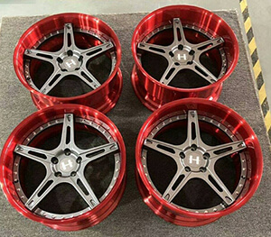 New 2 piece forged car wheels