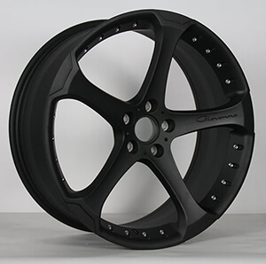 5 spoke black rims concave wheels made in ForgerimscorpWHEELS